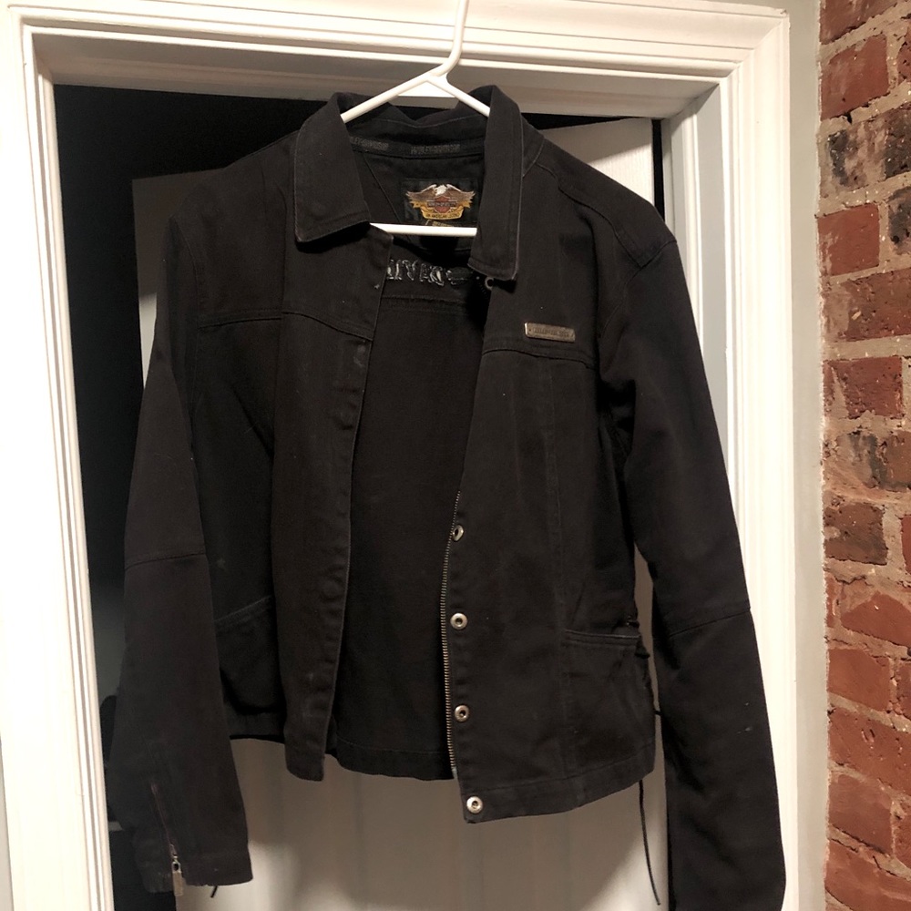 harley davidson jean jacket